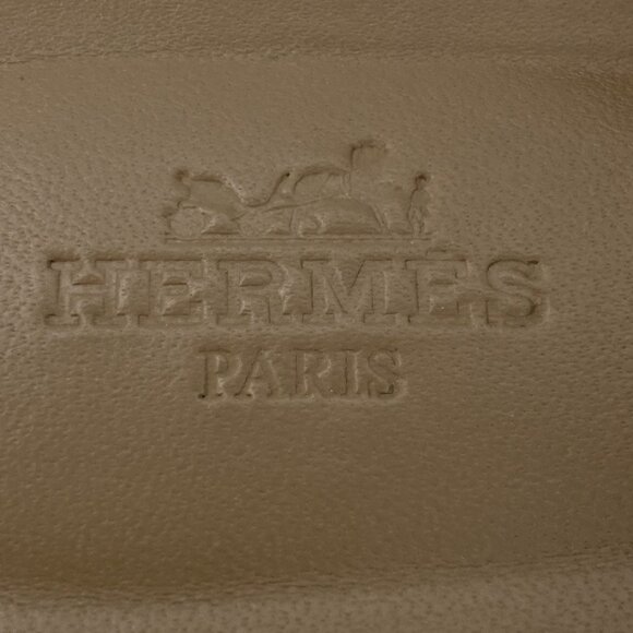 Hermès Womens White Leather Riveted Clogs Size 36 Made In Italy - Picture 5 of 7